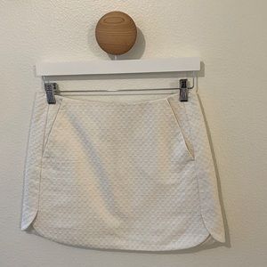 Topshop white quilted mini skirt